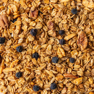 Blueberry Granola out of the Bag