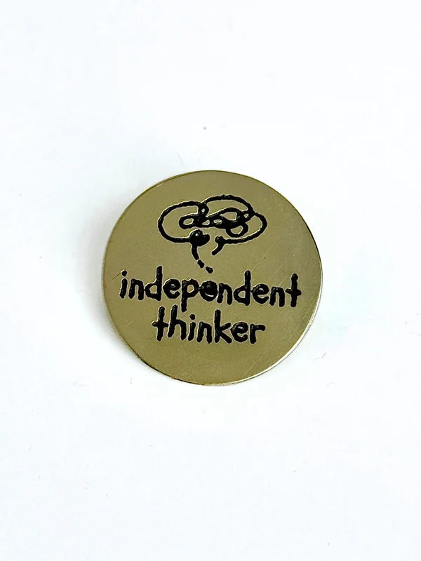 Fair Anita Brass Pin- Independent Thinker