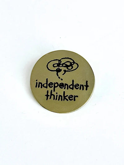 Fair Anita Brass Pin- Independent Thinker