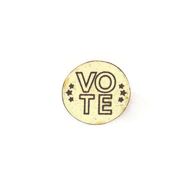 VOTE Brass Pin