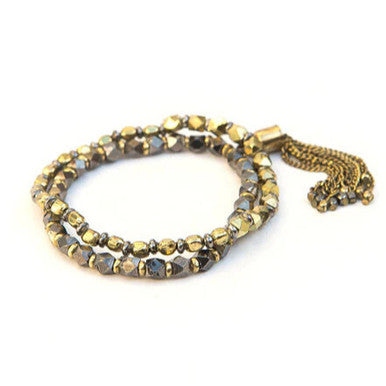 Dark Charm Bracelet Stack