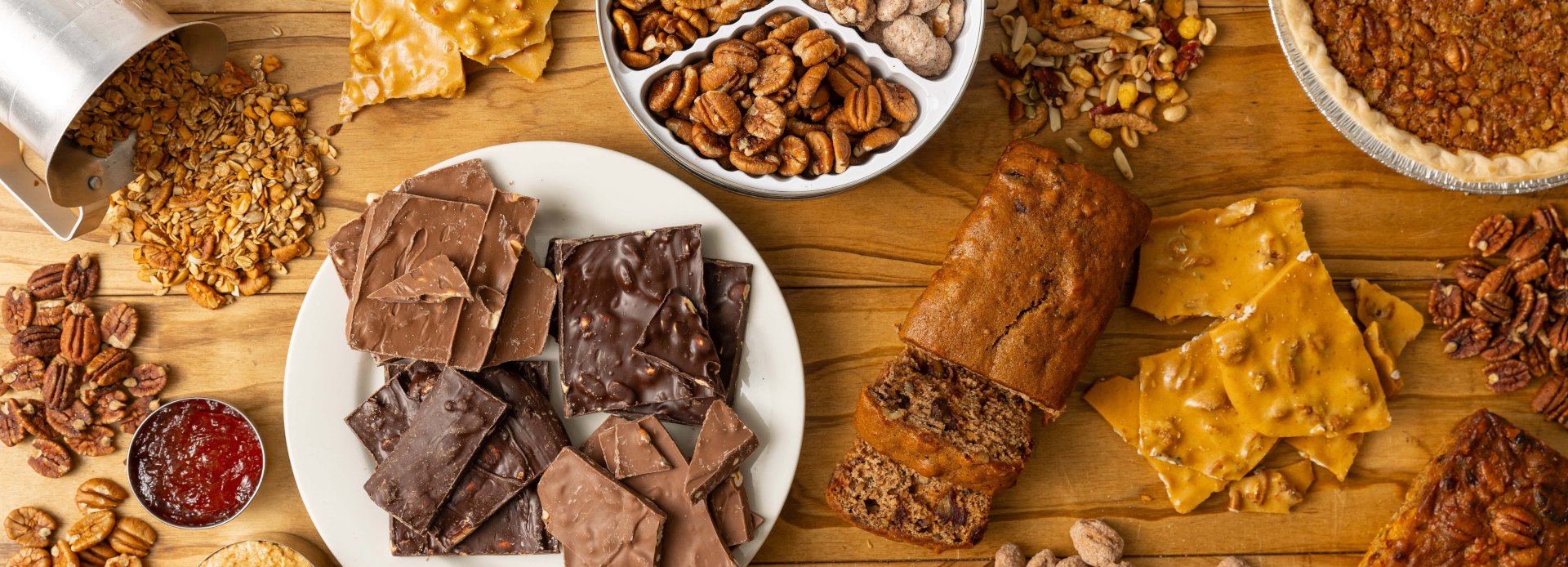 Selection of foods made at Koinonia